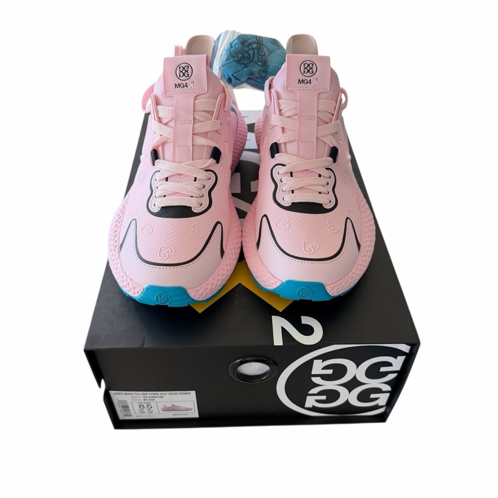 G/FORE WATERPROOF SIZE 8.5 WOMEN'S MG4X2 HEART G'S HYBRID GOLF SHOES NEW - Picture 8 of 12